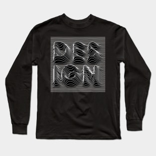 wave lines design Long Sleeve T-Shirt